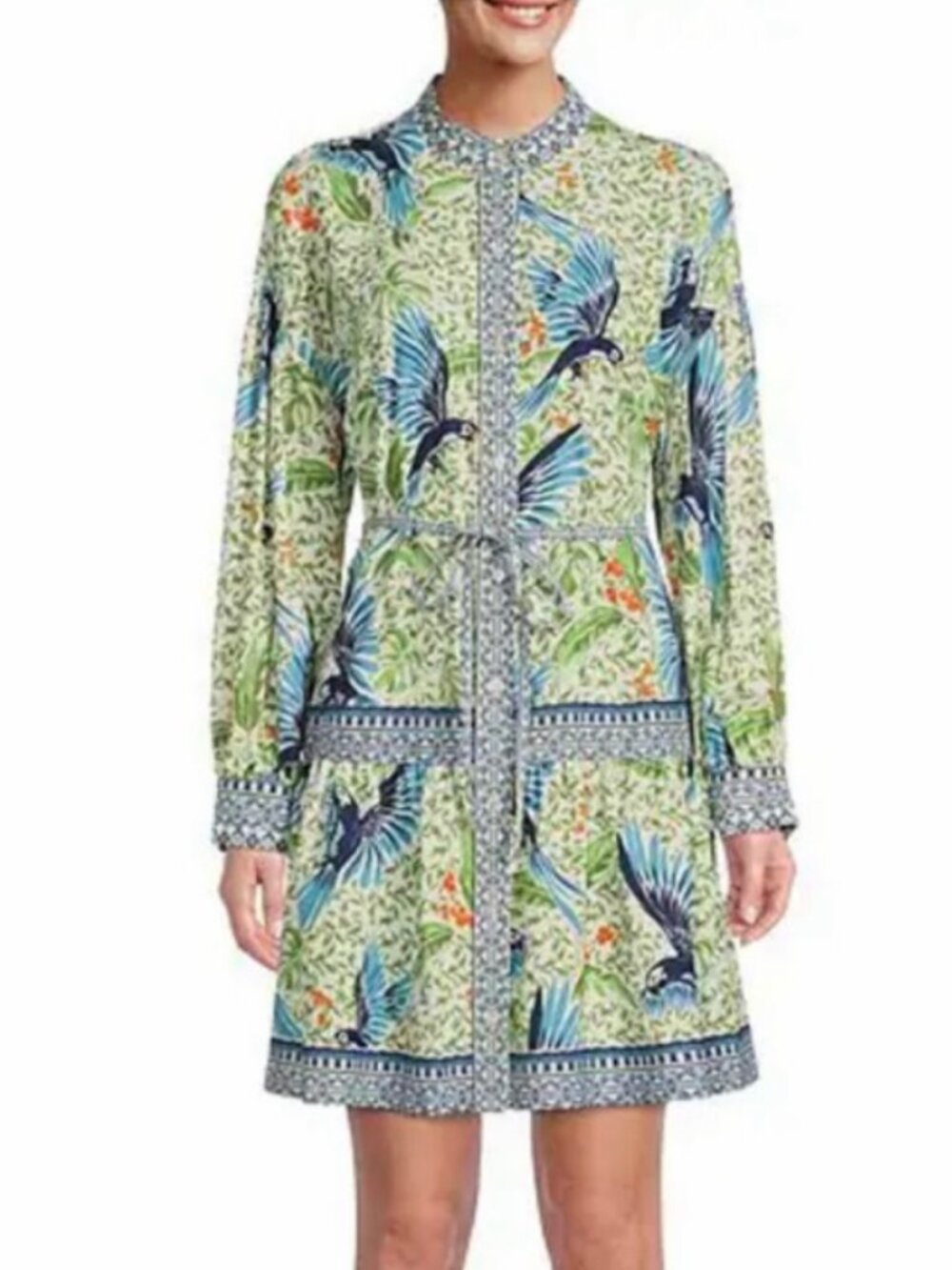 Alex Marie - Wren Bird Print Dress, Emerald Shores, Size 14, NWT